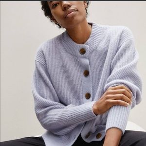 Everlane Cropped Alpaca Cardigan L 